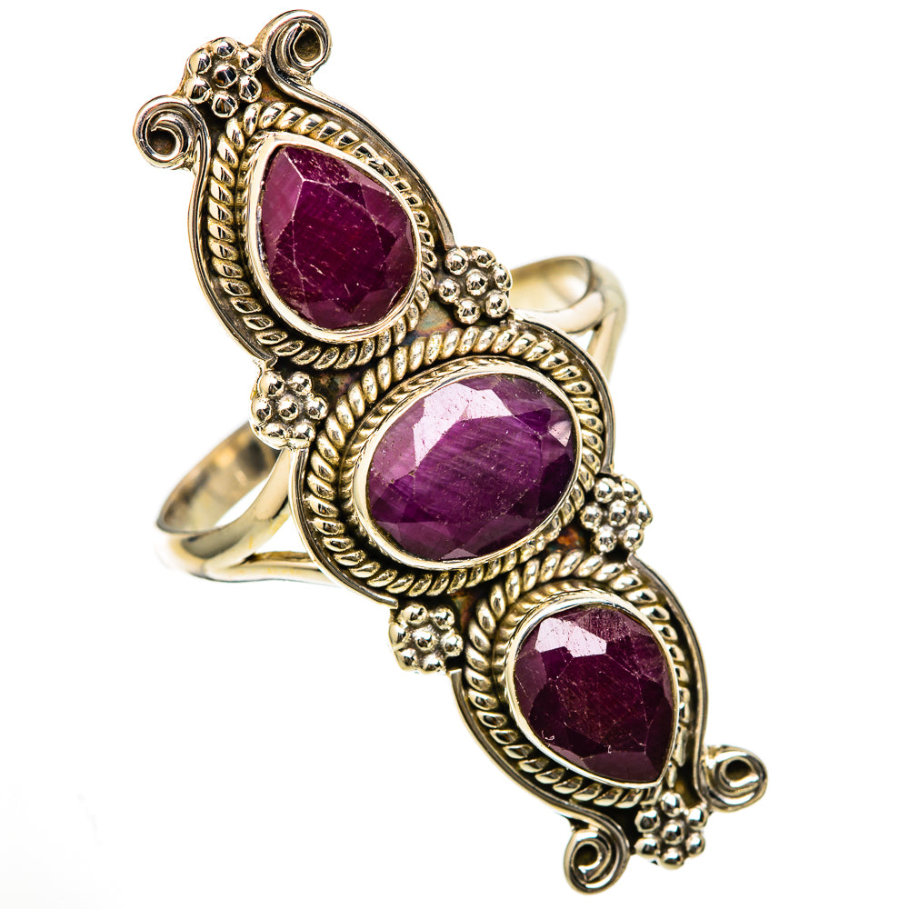 Ruby Rings handcrafted by Ana Silver Co - RING103472 - Photo 2