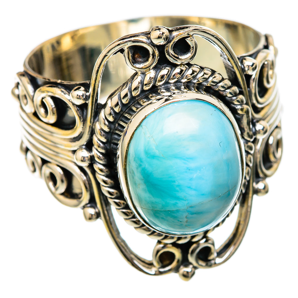Larimar Rings handcrafted by Ana Silver Co - RING103483