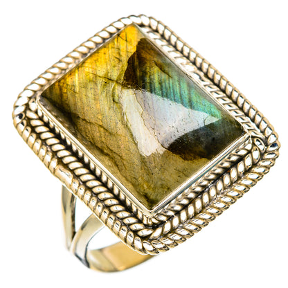 Labradorite Rings handcrafted by Ana Silver Co - RING103506 - Photo 2