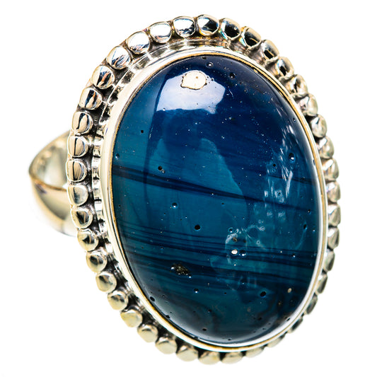 Blue Jasper Rings handcrafted by Ana Silver Co - RING103513