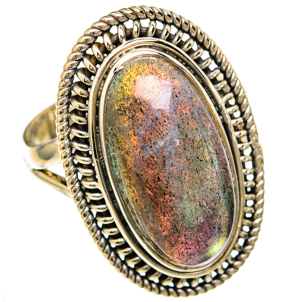 Labradorite Rings handcrafted by Ana Silver Co - RING103517