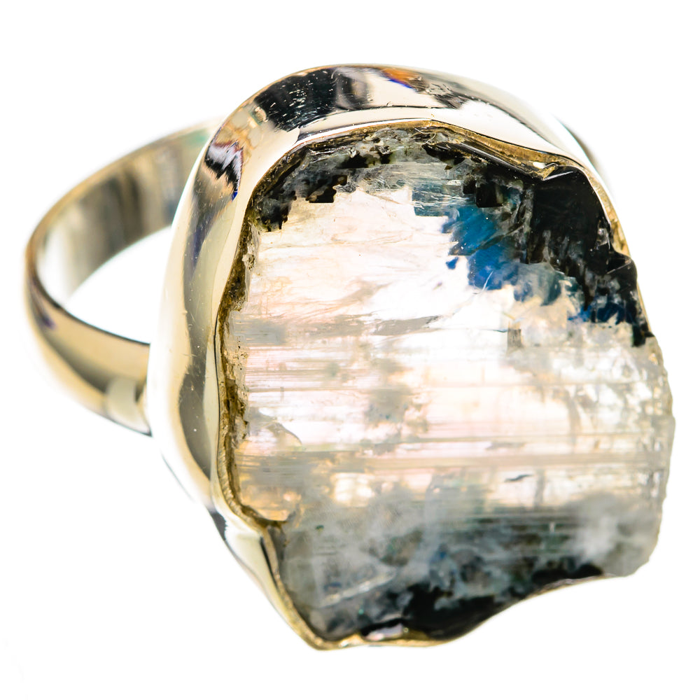 Rainbow Moonstone Rings handcrafted by Ana Silver Co - RING103535