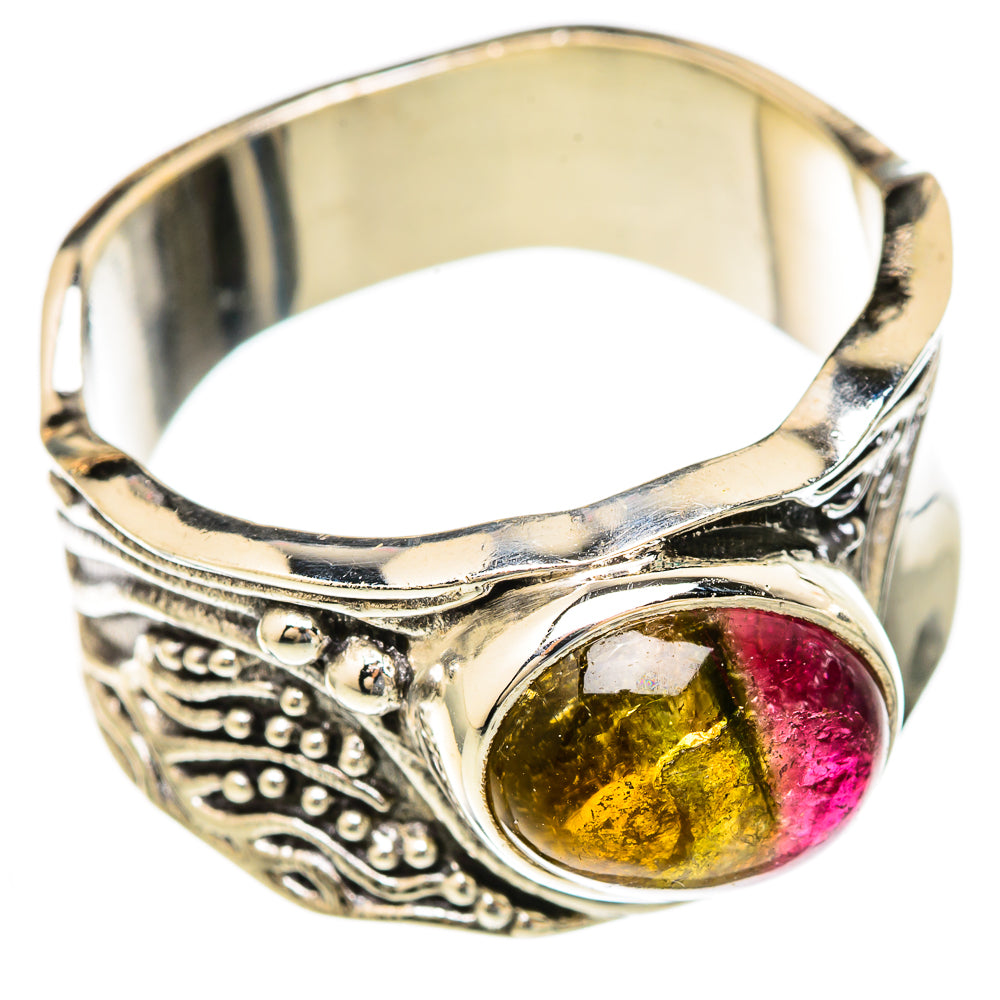 Watermelon Tourmaline Rings handcrafted by Ana Silver Co - RING103537 - Photo 2