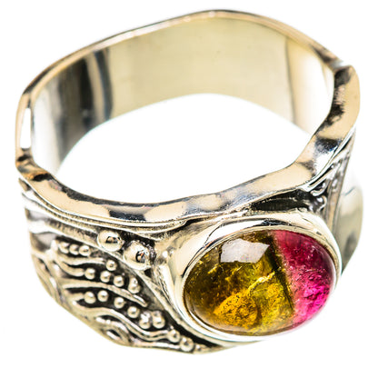 Watermelon Tourmaline Rings handcrafted by Ana Silver Co - RING103537 - Photo 2