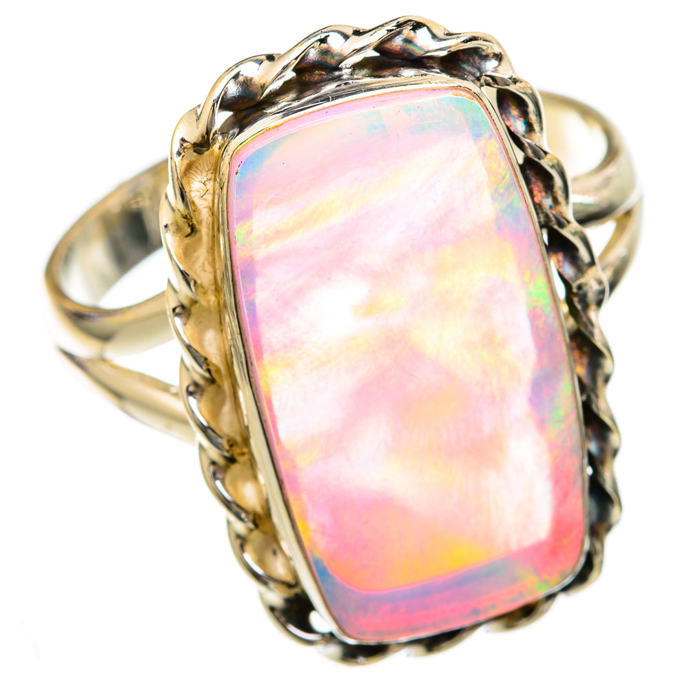 Aura Opal Rings handcrafted by Ana Silver Co - RING103541 - Photo 2