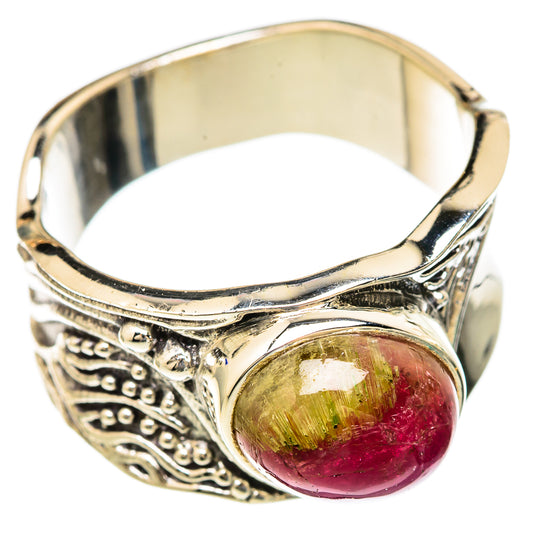 Watermelon Tourmaline Rings handcrafted by Ana Silver Co - RING103552