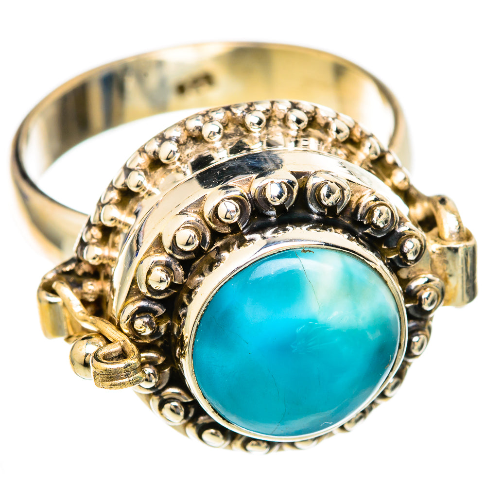 Larimar Rings handcrafted by Ana Silver Co - RING103571