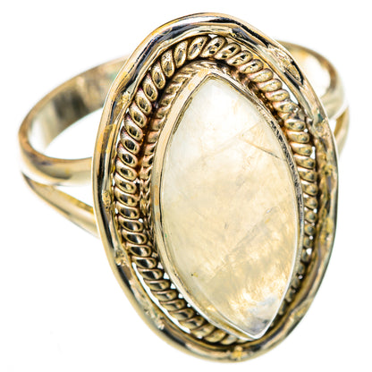 Rainbow Moonstone Rings handcrafted by Ana Silver Co - RING103588 - Photo 2