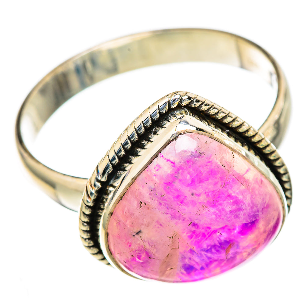 Pink Moonstone Rings handcrafted by Ana Silver Co - RING103609