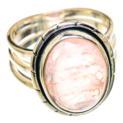 Rose Quartz Rings handcrafted by Ana Silver Co - RING103610 - Photo 2