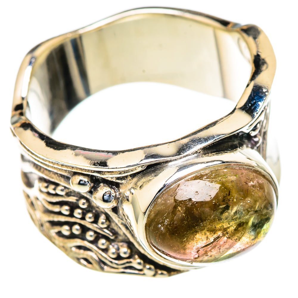Watermelon Tourmaline Rings handcrafted by Ana Silver Co - RING103625 - Photo 2