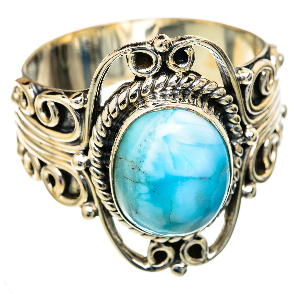 Larimar Rings handcrafted by Ana Silver Co - RING103631 - Photo 2