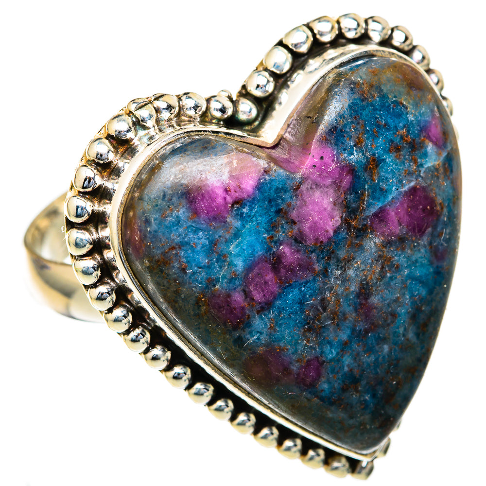 Ruby Fuchsite Rings handcrafted by Ana Silver Co - RING103641
