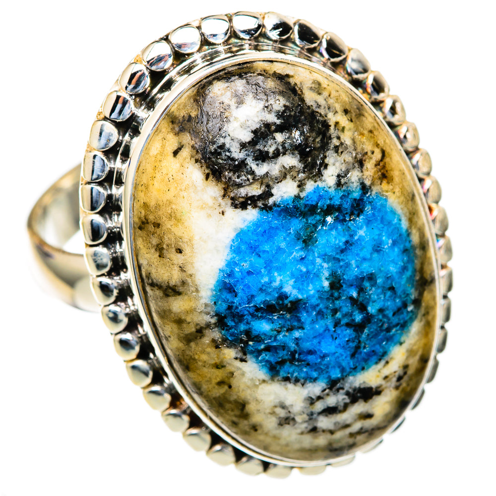 K2 Blue Azurite Rings handcrafted by Ana Silver Co - RING103643 - Photo 2