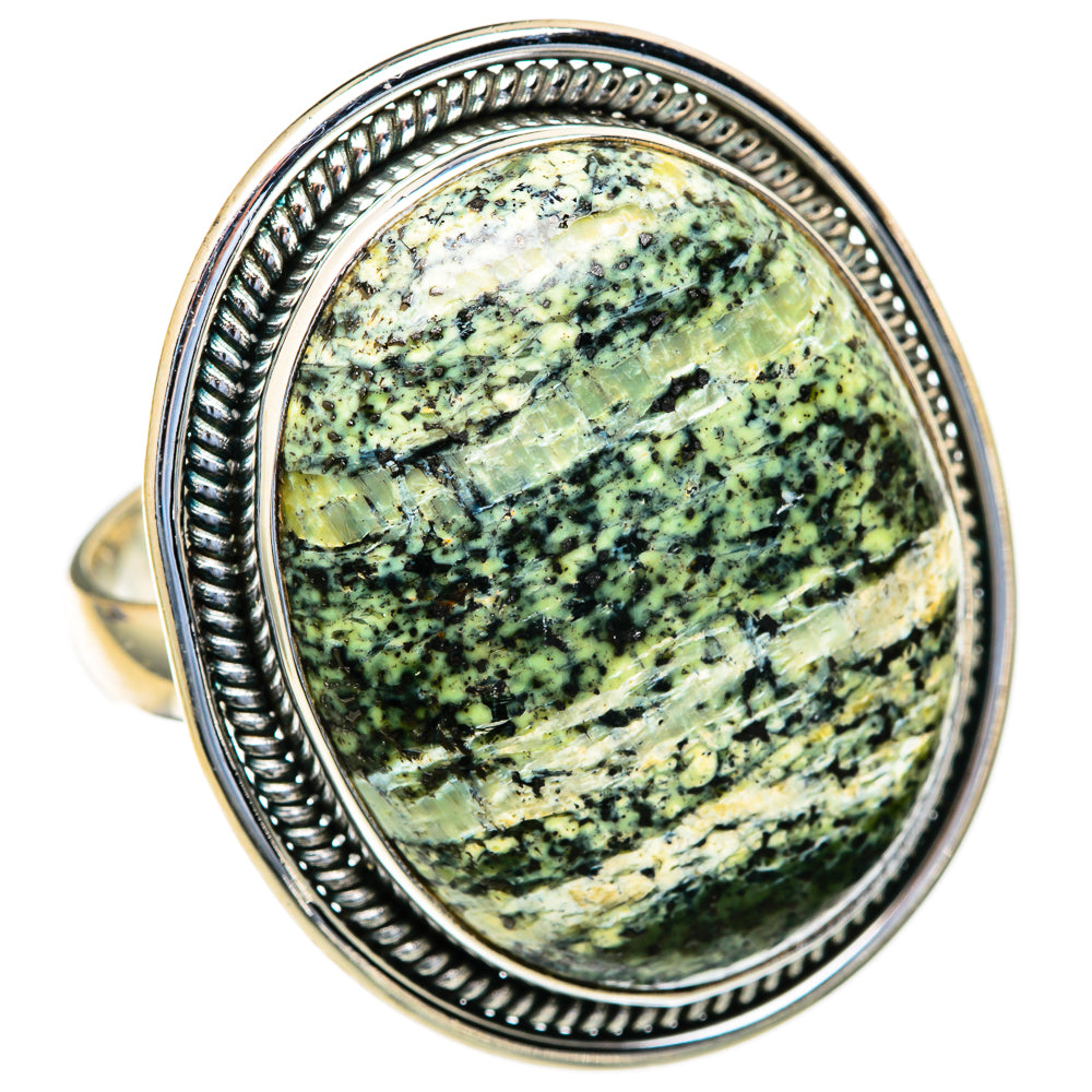 Lizard Jasper Rings handcrafted by Ana Silver Co - RING103648 - Photo 2