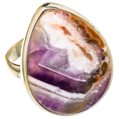 Chevron Amethyst Rings handcrafted by Ana Silver Co - RING103676 - Photo 2