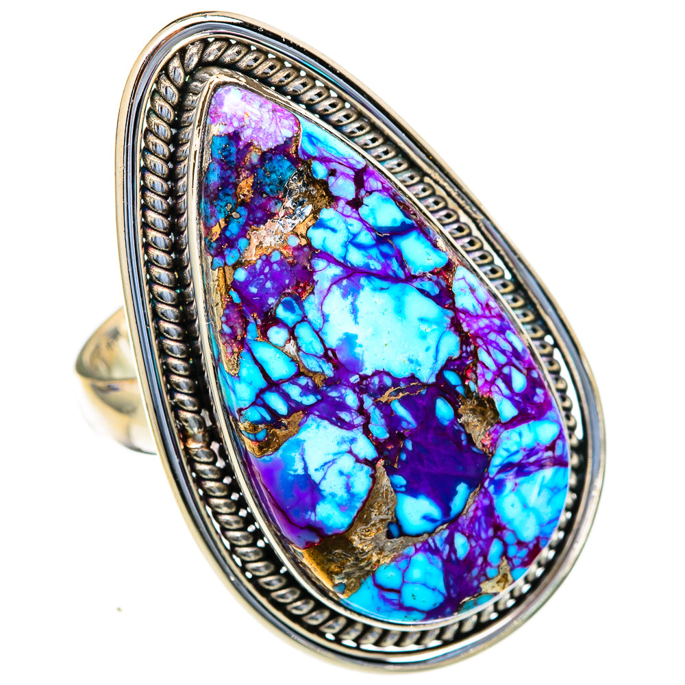 Spiny Turquoise Jasper Rings handcrafted by Ana Silver Co - RING103678