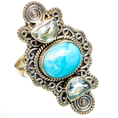 Larimar Rings handcrafted by Ana Silver Co - RING103696