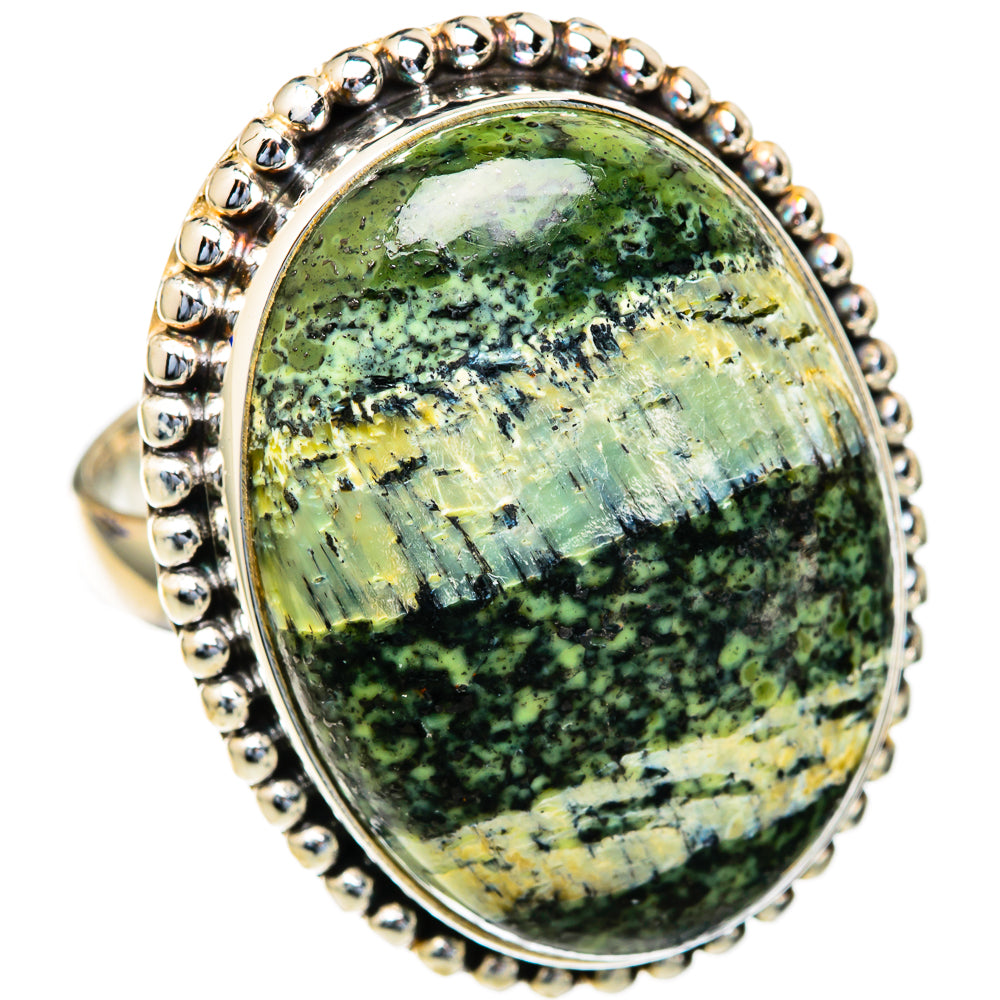 Lizard Jasper Rings handcrafted by Ana Silver Co - RING103705 - Photo 2