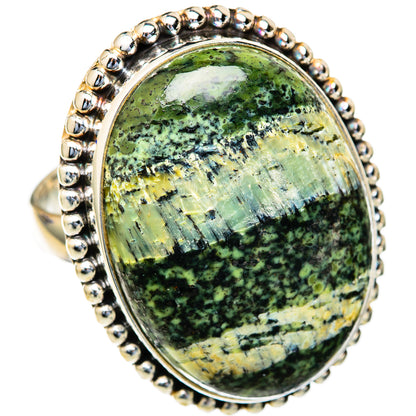 Lizard Jasper Rings handcrafted by Ana Silver Co - RING103705 - Photo 2
