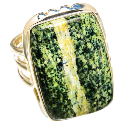 Lizard Jasper Rings handcrafted by Ana Silver Co - RING103708 - Photo 2