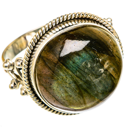 Labradorite Rings handcrafted by Ana Silver Co - RING103709