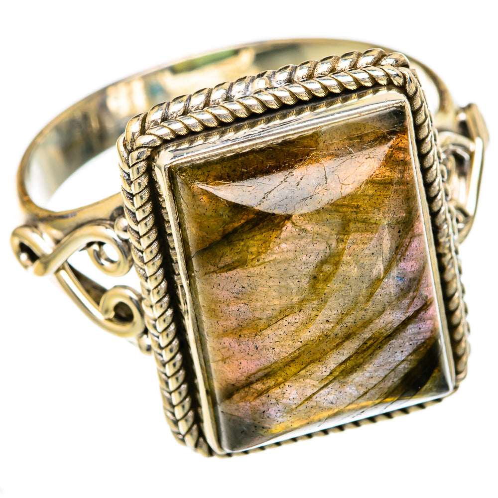 Labradorite Rings handcrafted by Ana Silver Co - RING103711