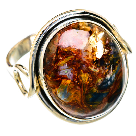 Golden Pietersite Rings handcrafted by Ana Silver Co - RING103712
