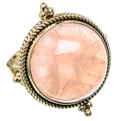 Rose Quartz Rings handcrafted by Ana Silver Co - RING103723