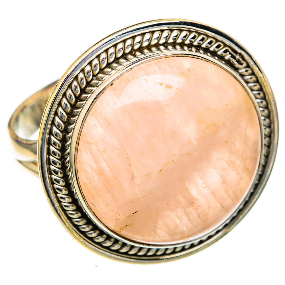 Rose Quartz Rings handcrafted by Ana Silver Co - RING103726
