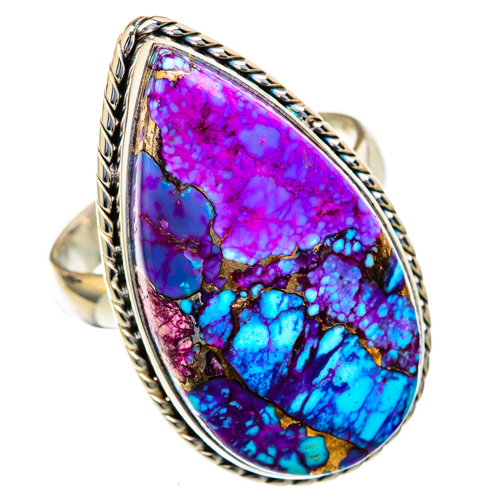 Spiny Turquoise Jasper Rings handcrafted by Ana Silver Co - RING103731
