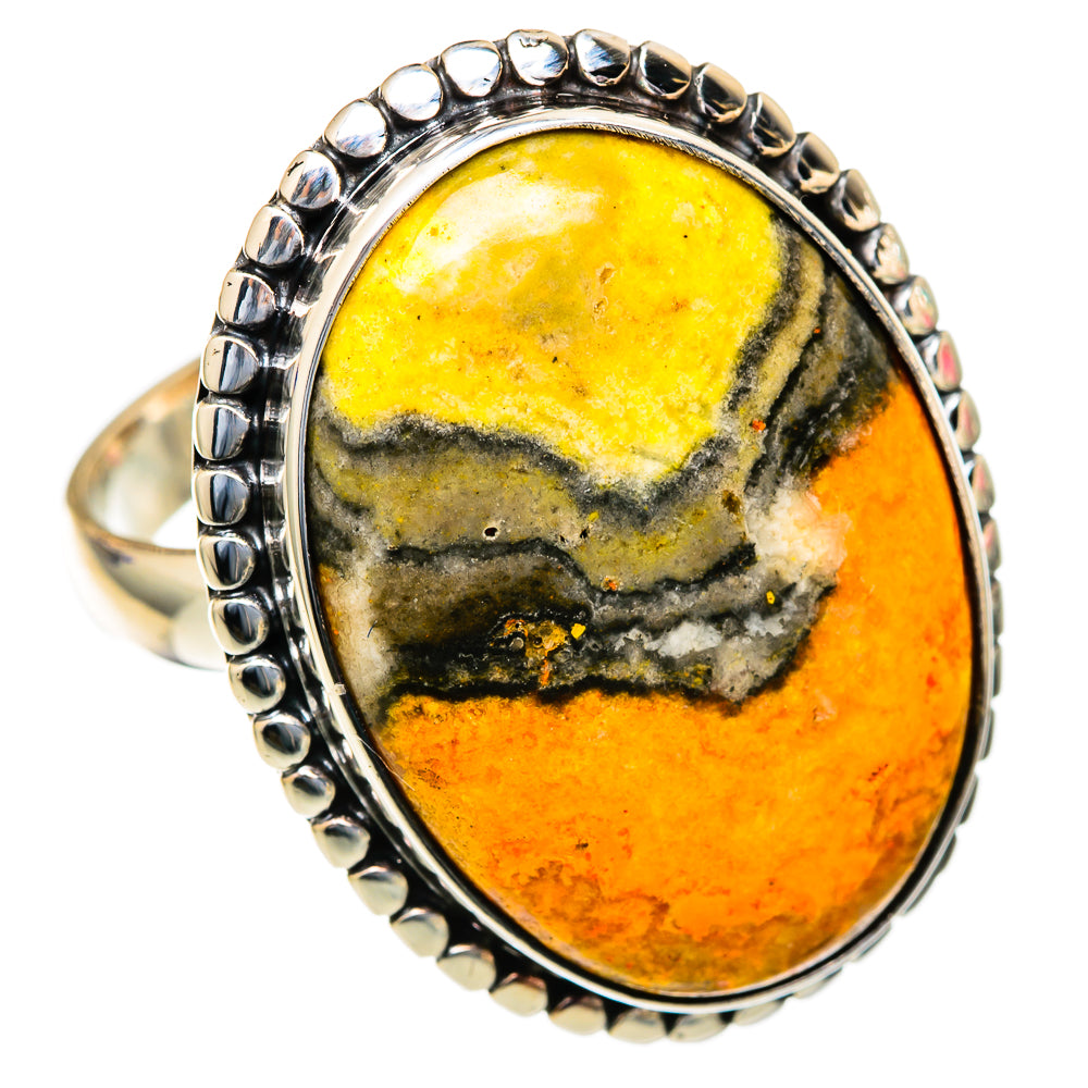 Bumble Bee Jasper Rings handcrafted by Ana Silver Co - RING103745