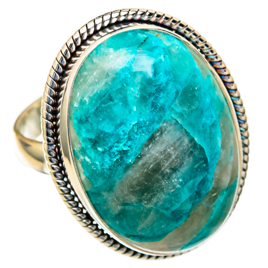 Chrysocolla In Quartz Rings handcrafted by Ana Silver Co - RING103757