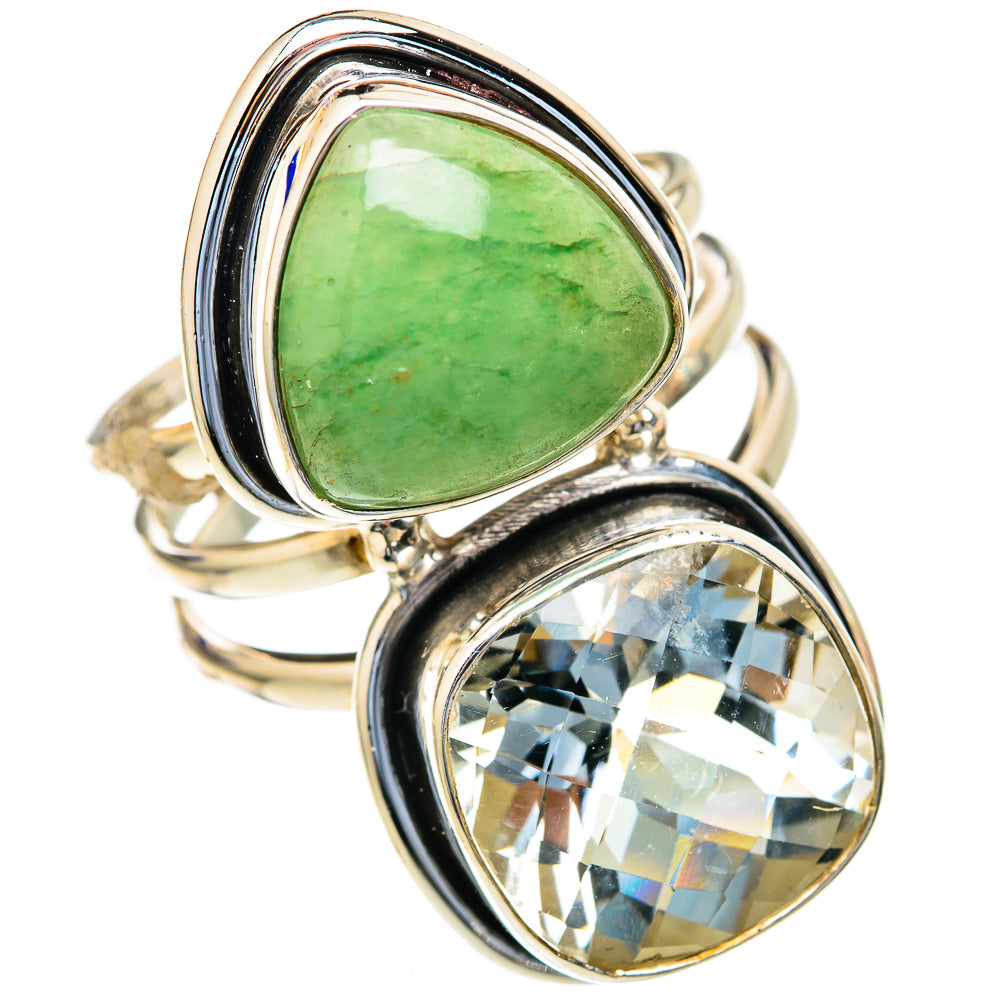 Green Aventurine Rings handcrafted by Ana Silver Co - RING103758 - Photo 2