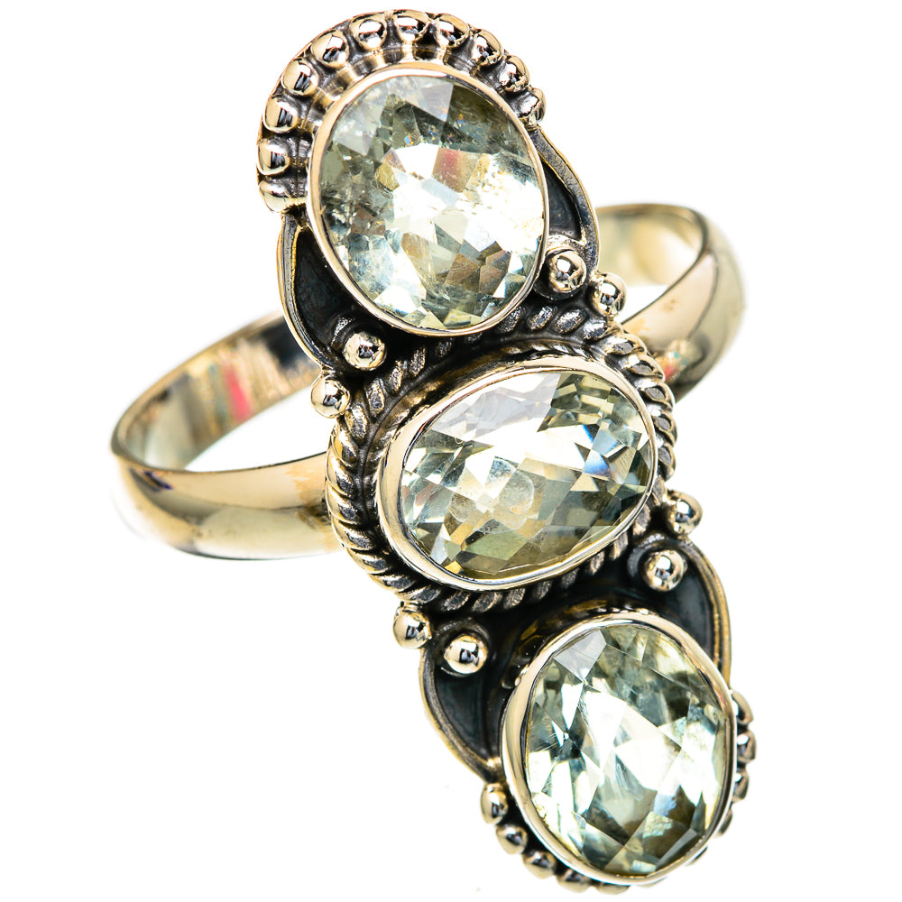 Green Amethyst Rings handcrafted by Ana Silver Co - RING103764 - Photo 2