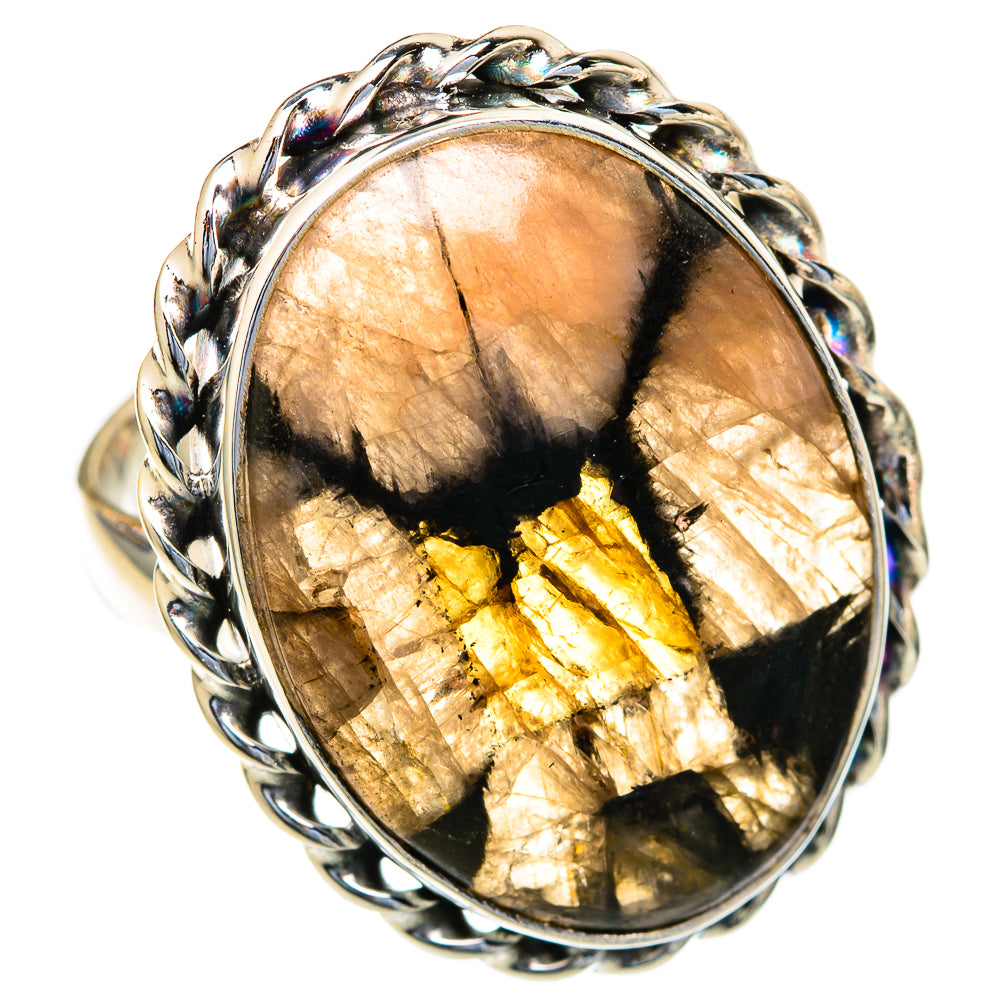 Chiastolite Rings handcrafted by Ana Silver Co - RING103766 - Photo 2