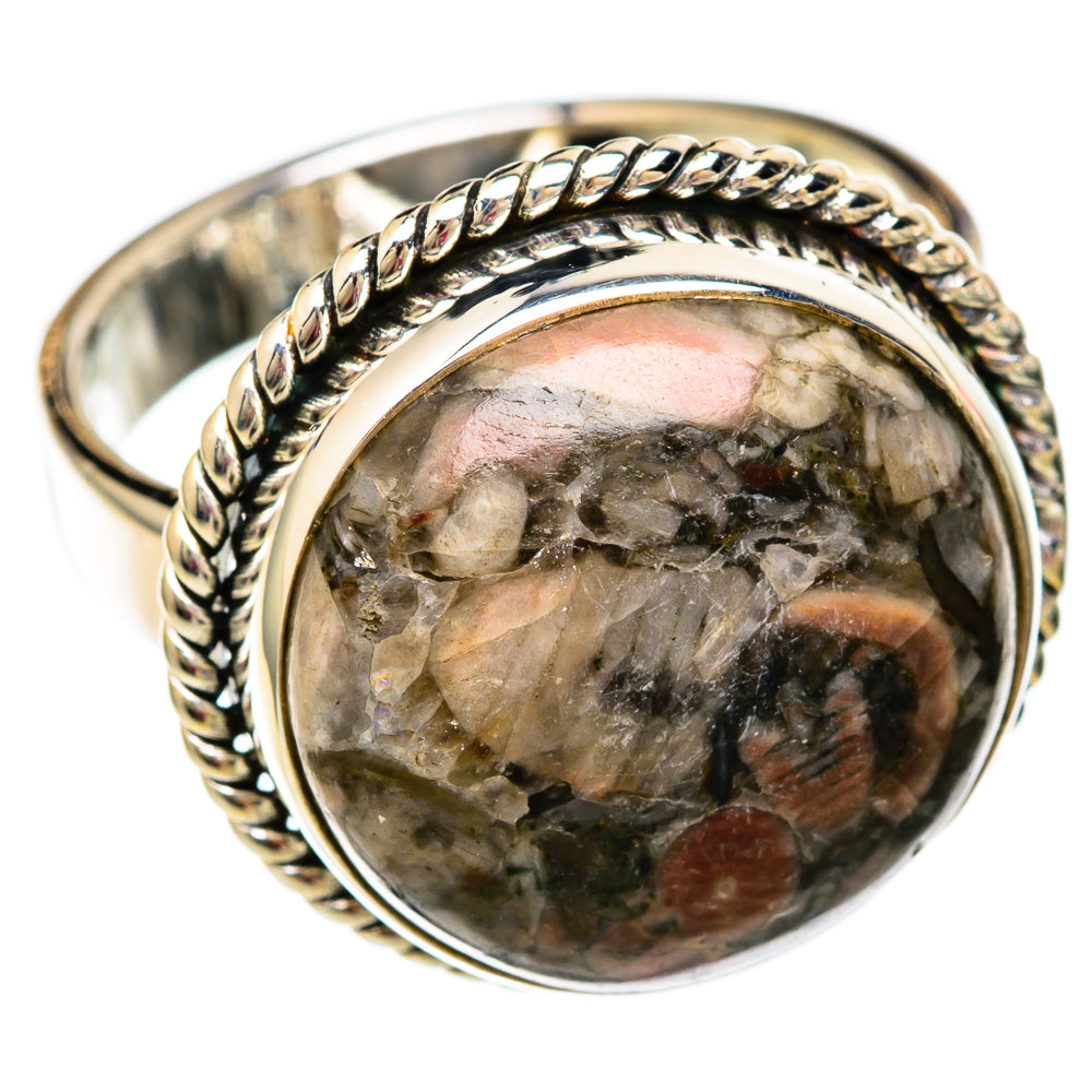 Crinoid Fossil Rings handcrafted by Ana Silver Co - RING103787 - Photo 2