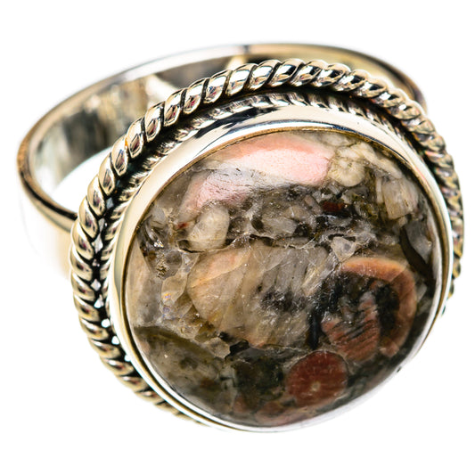 Crinoid Fossil Rings handcrafted by Ana Silver Co - RING103787 - Photo 2