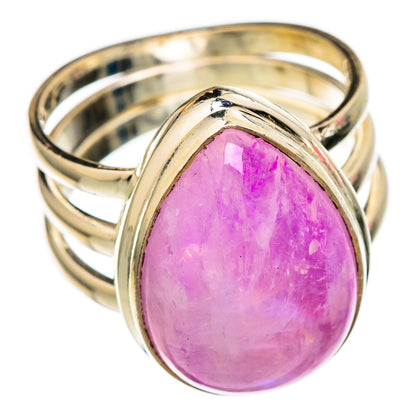 Pink Moonstone Rings handcrafted by Ana Silver Co - RING103804 - Photo 2