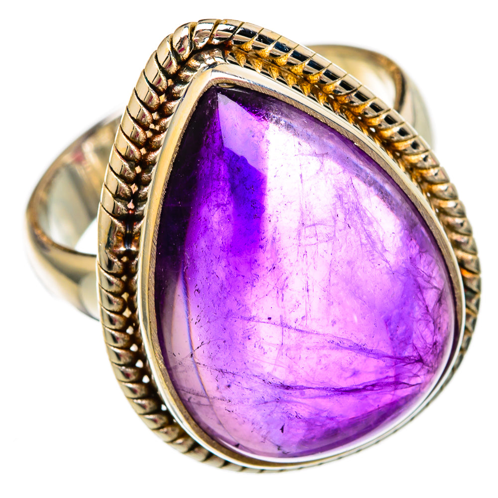 Amethyst Rings handcrafted by Ana Silver Co - RING103824 - Photo 2