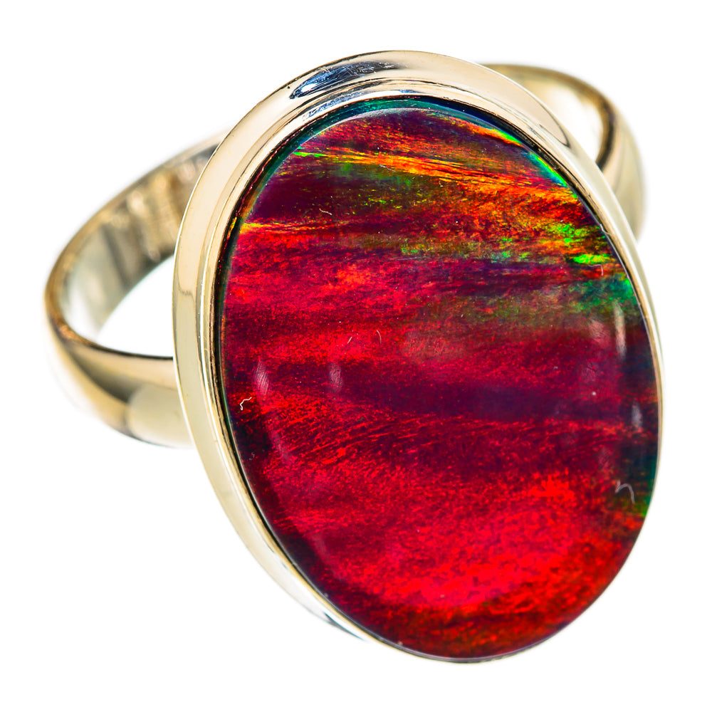 Aura Opal Rings handcrafted by Ana Silver Co - RING103832