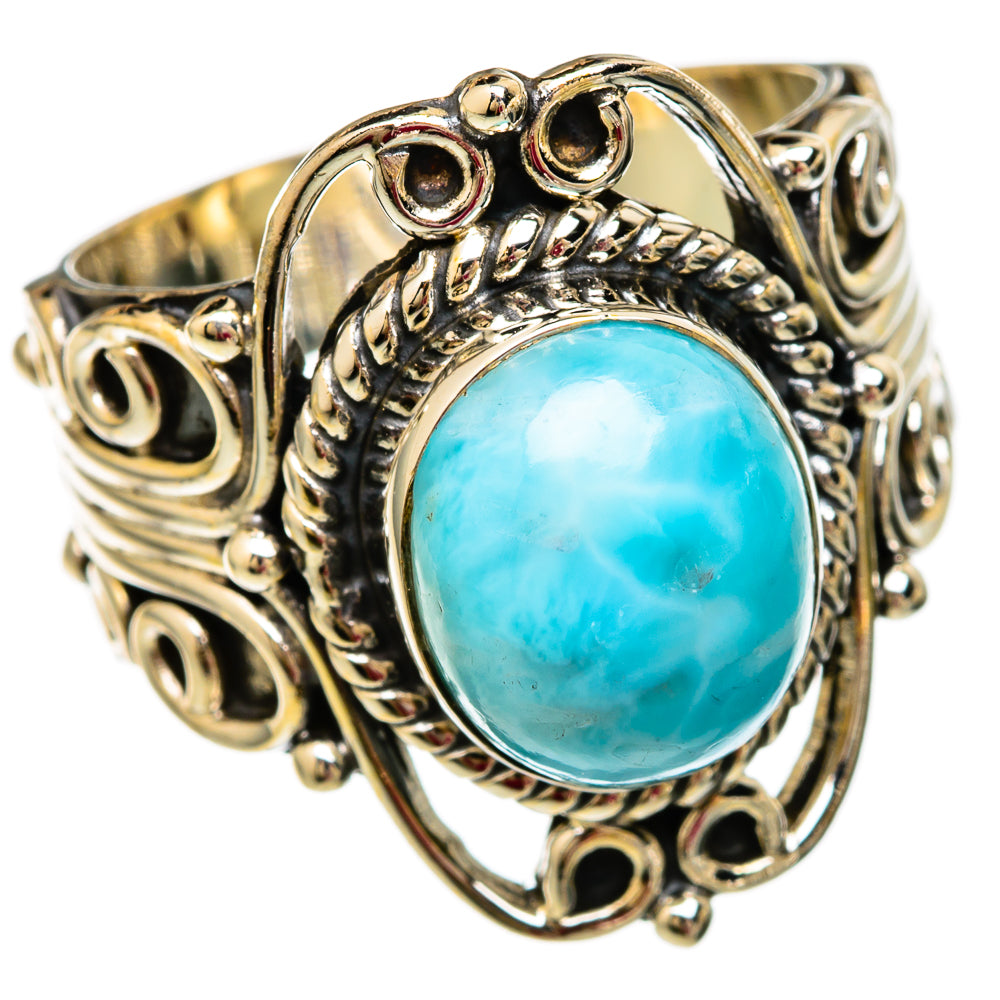 Larimar Rings handcrafted by Ana Silver Co - RING103836 - Photo 2