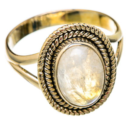 Rainbow Moonstone Rings handcrafted by Ana Silver Co - RING103841 - Photo 2