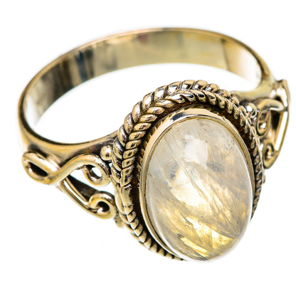 Rainbow Moonstone Rings handcrafted by Ana Silver Co - RING103843 - Photo 2