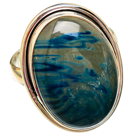 Blue Jasper Rings handcrafted by Ana Silver Co - RING103849 - Photo 2