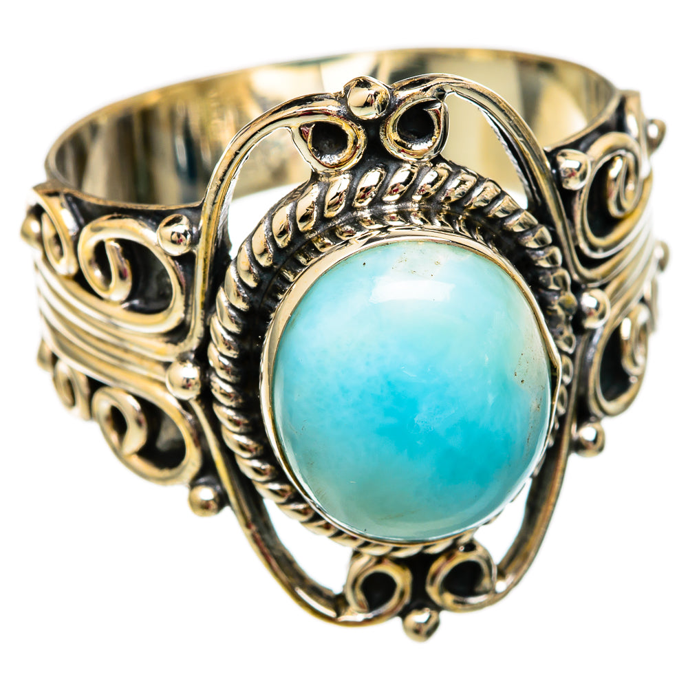 Larimar Rings handcrafted by Ana Silver Co - RING103858 - Photo 2