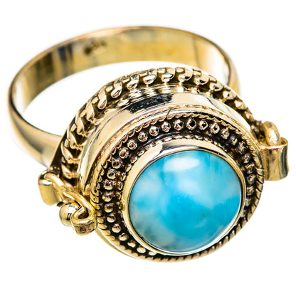 Larimar Rings handcrafted by Ana Silver Co - RING103859 - Photo 2