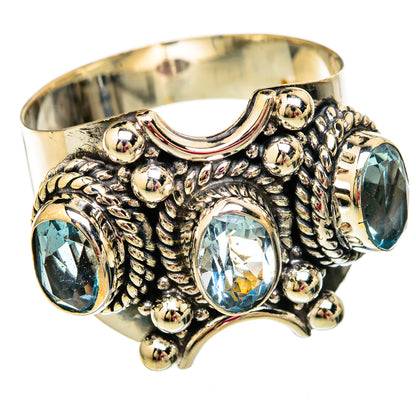 Blue Topaz Rings handcrafted by Ana Silver Co - RING103860 - Photo 2