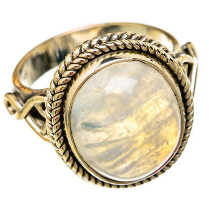 Rainbow Moonstone Rings handcrafted by Ana Silver Co - RING103873 - Photo 2