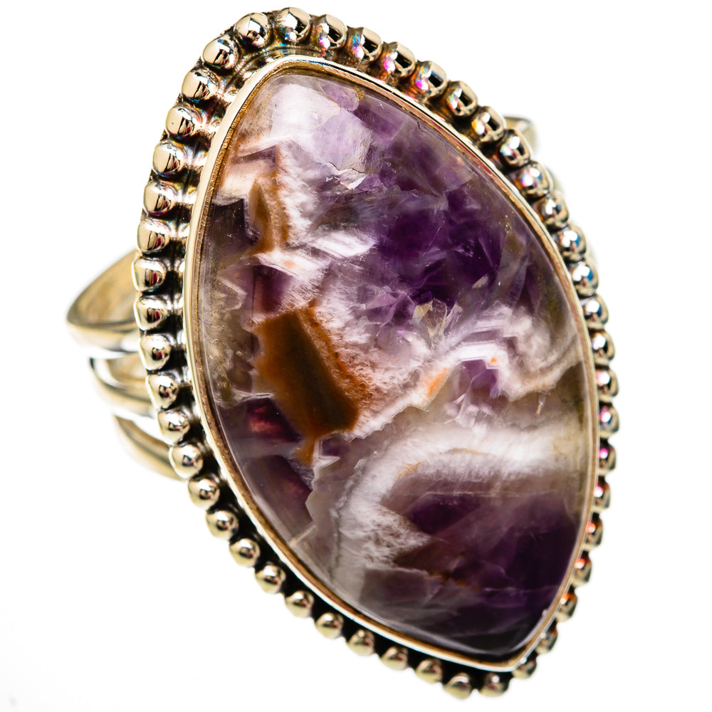 Chevron Amethyst Rings handcrafted by Ana Silver Co - RING103877 - Photo 2